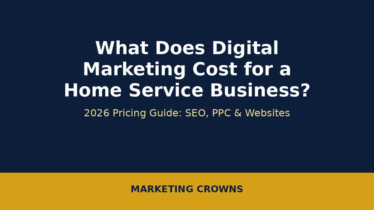 digital marketing cost for home service business