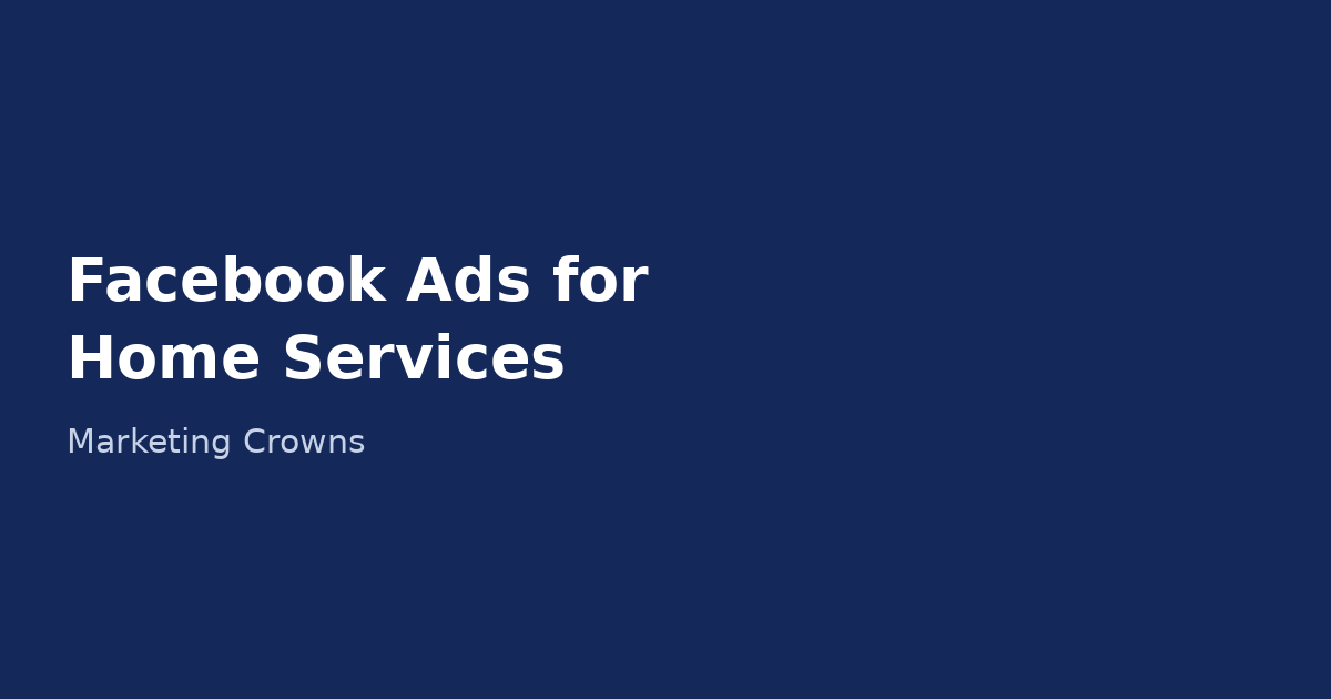 facebook ads for home services