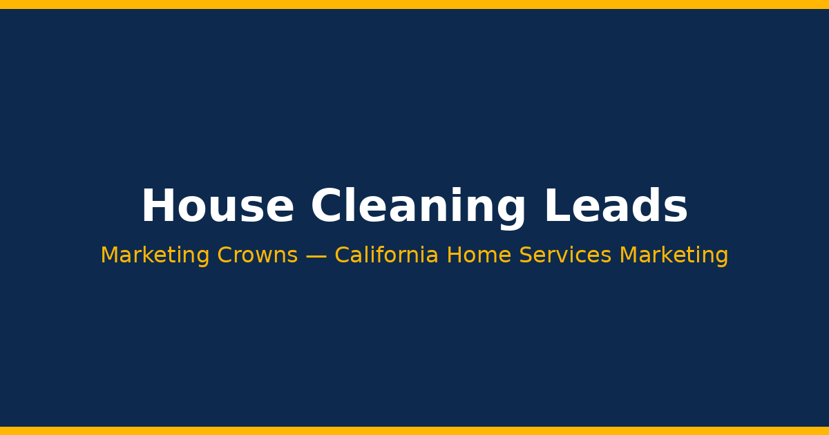house cleaning leads